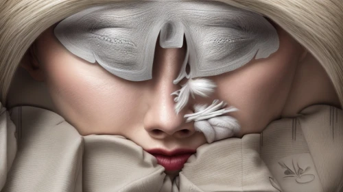 facial,photo manipulation,facial tissue,olfaction,retouching,facets,photoshop manipulation,conceptual photography,masque,smelling,tissue,blindfold,applause,medical mask,photomontage,photomanipulation,perfumes,image manipulation,peeled,nurse,Common,Common,Commercial