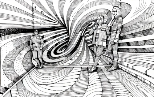 biomechanical,psychedelic art,escher,time spiral,kinetic art,concentric,wormhole,optical ilusion,optical illusion,klaus rinke's time field,panopticon,cybernetics,the illusion,trip computer,frequency,panoramical,trippy,illusion,vortex,spiral background,Design Sketch,Design Sketch,None