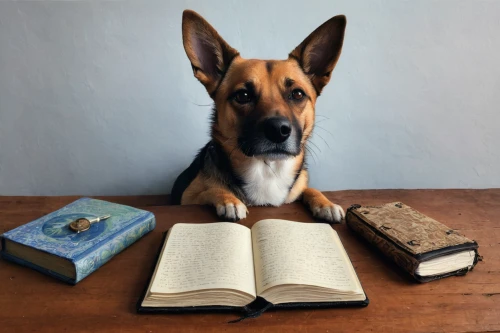 basenji,reader,malinois,gsd,scholar,author,bibliology,bookworm,romanian mioritic shepherd dog,dog-photography,book einmerker,non-fiction,read a book,ancient dog breeds,bookend,bookmark,readers,open book,magic book,book gift,Illustration,Paper based,Paper Based 08