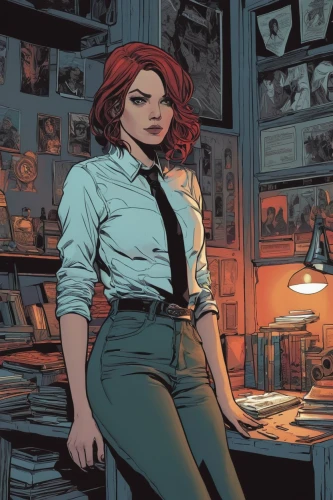 clary,transistor,transistor checking,librarian,red hood,bookstore,businesswoman,bookkeeper,comic book,bookshop,business woman,comic books,female doctor,mystique,secretary,mary jane,salesgirl,head woman,office worker,birds of prey-night,Illustration,Black and White,Black and White 12