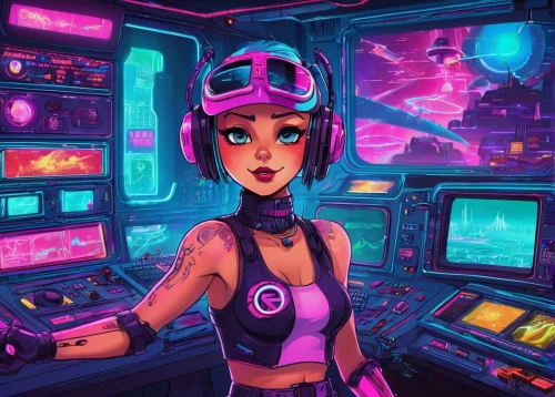 cyberpunk,cyber,80s,cyberspace,scifi,retro girl,vector girl,sci-fi,sci - fi,80's design,sci fi,operator,neon,futuristic,retro background,retro styled,cyber glasses,retro woman,electronic,retro diner,Conceptual Art,Sci-Fi,Sci-Fi 27