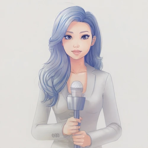 newscaster,business woman,tv reporter,journalist,hydrangea background,mic,businesswoman,business girl,winner joy,portrait background,announcer,girl with speech bubble,custom portrait,blue background,student with mic,fashion vector,vector illustration,vector art,business angel,interview,Design Sketch,Design Sketch,Character Sketch