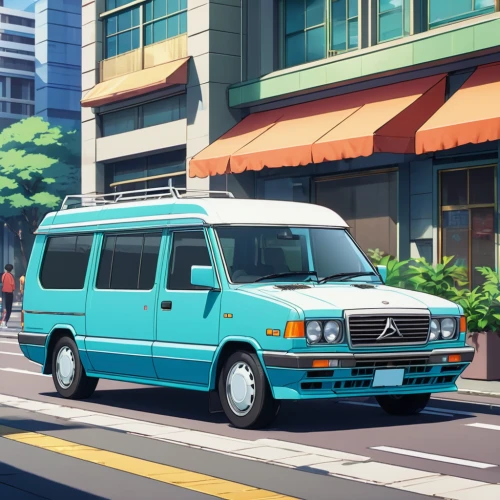 toyota hiace,toyota liteace,mitsubishi delica,vanagon,nissan caravan,toyota masterace,ford aerostar,chevrolet astro,van,travel van,compact van,suzuki wagon r,dodge ram van,the old van,mercedes-benz sprinter,scion xb,toyota previa,ford transit,nissan cube,volkswagen transporter t4,Illustration,Japanese style,Japanese Style 03