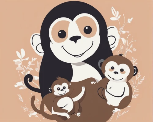 monkey family,monkey with cub,baby monkey,monkey,primates,capuchin,monkeys,tamarin,monkeys band,tufted capuchin,colobus,squirrel monkey,white-fronted capuchin,three monkeys,white-headed capuchin,gibbon,monkey gang,primate,barbary monkey,siamang,Illustration,Vector,Vector 01