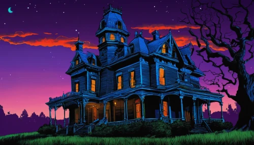 witch house,witch's house,the haunted house,haunted house,halloween background,house silhouette,ghost castle,haunted castle,halloween wallpaper,halloween poster,halloween illustration,haunted cathedral,victorian house,halloween scene,halloween and horror,cartoon video game background,haunted,devilwood,houses clipart,halloween banner,Illustration,Paper based,Paper Based 10
