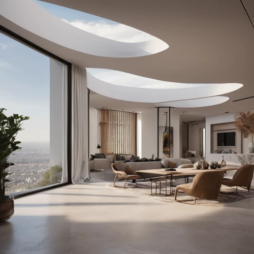 penthouse apartment,modern living room,luxury home interior,interior modern design,living room,livingroom,sky apartment,modern room,concrete ceiling,modern decor,apartment lounge,3d rendering,contemporary decor,home interior,family room,sitting room,interior design,great room,loft,daylighting,Photography,General,Natural
