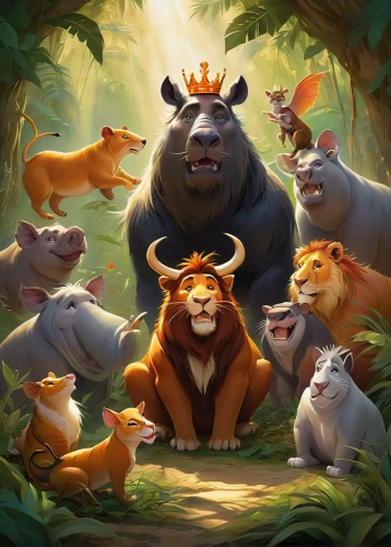king of the jungle,forest king lion,the lion king,lion king,lion father,the law of the jungle,lions,lion children,simba,forest animals,male lions,uganda kob,animal world,ccc animals,circle of life,lionesses,animals hunting,deep zoo,zookeeper,trophy hunting,Conceptual Art,Oil color,Oil Color 03