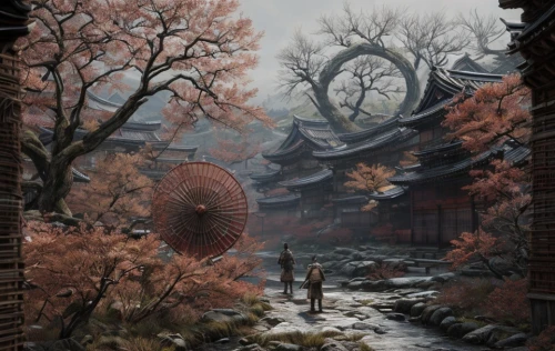 chinese temple,chinese art,xi'an,chinese architecture,tsukemono,chinese screen,fantasy landscape,kyoto,autumn landscape,background with stones,oriental painting,world digital painting,chinese background,japanese sakura background,shanghai,asian architecture,china,sakura tree,japan landscape,nanjing,Game Scene Design,Game Scene Design,Japanese Martial Arts