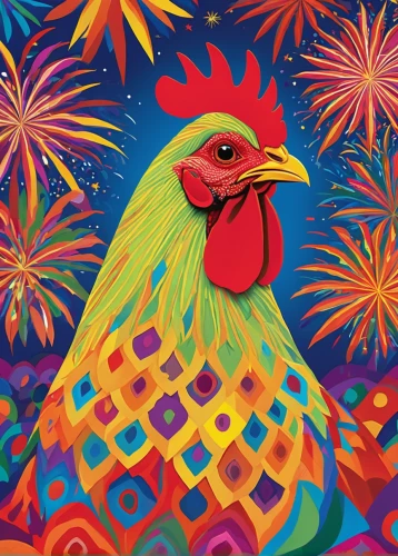 phoenix rooster,cockerel,guacamaya,rooster,luau,vintage rooster,hen,portrait of a hen,redcock,fireworks background,rosella,new year vector,diwali wallpaper,roosters,rooster head,rooster in the basket,chicken 65,fire birds,bird illustration,bird painting,Conceptual Art,Oil color,Oil Color 14