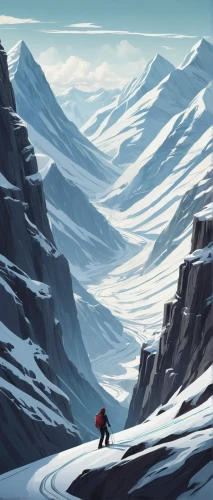 ice landscape,alpine crossing,glacier,snow mountains,the glacier,snow landscape,baffin island,winter landscape,snowy peaks,north pole,mountains,snow slope,mountain pass,ski touring,snow mountain,alpine route,snowy mountains,arctic,snow trail,ski mountaineering,Illustration,Abstract Fantasy,Abstract Fantasy 02