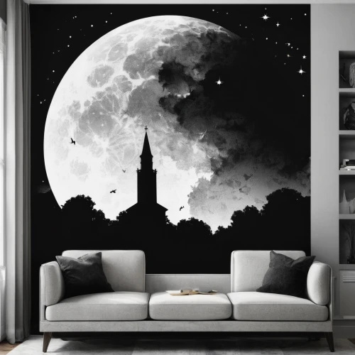 moon and star background,wall sticker,moon phase,moon addicted,big moon,wall decor,moonlit night,wall decoration,moon night,moon at night,the moon,hanging moon,lunar landscape,lunar phases,chalkboard background,nursery decoration,wall painting,arabic background,moon,the night sky,Photography,Black and white photography,Black and White Photography 08