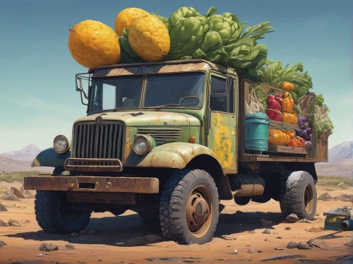 fruit car,harvest time,fruit stand,easter truck,long cargo truck,harvest,farm tractor,new vehicle,dormobile,delivery truck,ford cargo,fruit stands,tractor,cart of apples,harvest festival,food truck,pineapple farm,cheese truckle,farmer's market,agricultural,Illustration,Paper based,Paper Based 16