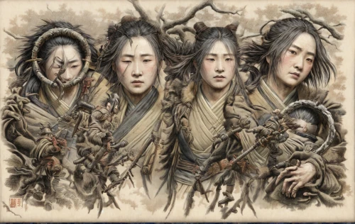 chinese art,soapberry family,yi sun sin,oriental painting,the three magi,water-leaf family,japanese art,four seasons,xing yi quan,arrowroot family,hwachae,oriental longhair,korean culture,mulberry family,shuanghuan noble,korean history,luo han guo,the mother and children,shamanism,mother and children,Game Scene Design,Game Scene Design,Japanese Martial Arts