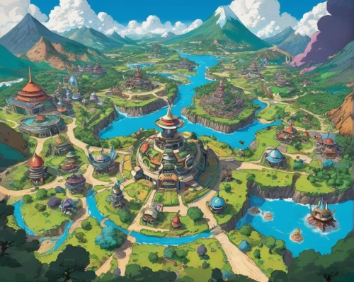 mountain world,resort town,aurora village,ancient city,fantasy world,knight village,mountain village,escher village,meteora,vinpearl land,fairy village,mountain settlement,fantasy city,popeye village,fairy world,moc chau hill,bird kingdom,rainbow world map,alpine village,studio ghibli,Conceptual Art,Graffiti Art,Graffiti Art 05