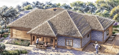 straw roofing,thatch roof,straw hut,thatched cottage,thatching,thatched roof,traditional house,house drawing,thatch roofed hose,cottage,clay house,wooden house,timber house,eco-construction,wooden houses,slate roof,log cabin,renovation,small house,country cottage