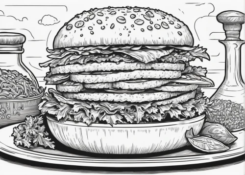 veggie burger,grilled food sketches,hamburger set,hamburger plate,food line art,big hamburger,coloring page,burguer,hamburger,burger,classic burger,burgers,hamburger vegetable,the burger,coloring pages,hamburgers,ground turkey,chicken burger,gator burger,grilled food,Illustration,Black and White,Black and White 14