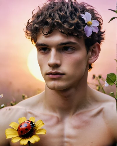 cupido (butterfly),flowers png,adonis,narcissus,pollinating,narcissus of the poets,the garden marigold,garden of eden,tanacetum,pollinator,pollinate,image manipulation,nature and man,tanacetum balsamita,perseus,pollination,clove garden,rosa ' amber cover,male model,petal,Photography,Fashion Photography,Fashion Photography 24
