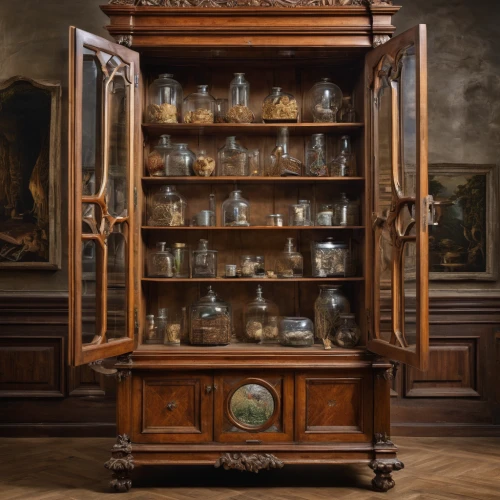 china cabinet,cabinet,armoire,chiffonier,sideboard,antique furniture,cabinets,dresser,vitrine,storage cabinet,cabinetry,shoe cabinet,apothecary,cupboard,antique sideboard,secretary desk,antiquariat,switch cabinet,art nouveau frames,pantry,Photography,General,Natural
