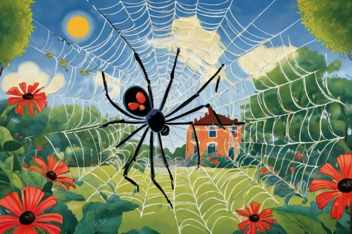 atala,widow spider,arachnophobia,walking spider,spider,spider silk,tangle-web spider,arachnid,spiders,digital illustration,spider the golden silk,spider's web,web,spider network,nephila clavipes,illustration,tarantula,digital artwork,home pet,argiope,Illustration,Realistic Fantasy,Realistic Fantasy 21