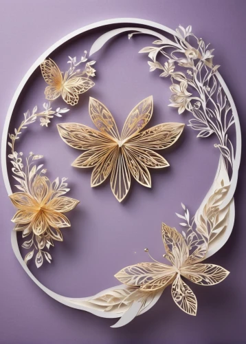 art deco wreaths,floral silhouette wreath,laurel wreath,decorative plate,gold foil wreath,floral silhouette frame,water lily plate,floral and bird frame,floral wreath,wreath vector,golden wreath,wisteria shelf,blooming wreath,flower wreath,floral ornament,art nouveau frame,wreath of flowers,circle shape frame,art nouveau design,butterfly floral,Unique,Paper Cuts,Paper Cuts 03