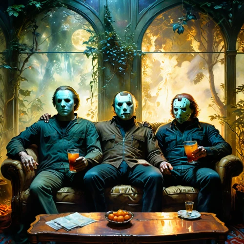 halloween poster,days of the dead,halloween masks,halloween ghosts,jack-o-lanterns,halloween scene,day of the dead,day of the dead frame,jack-o'-lanterns,halloween and horror,pumpkin heads,halloween wallpaper,halloween decorating,halloween background,helloween,masks,drinking party,comedy tragedy masks,halloween2019,halloween 2019,Conceptual Art,Fantasy,Fantasy 05