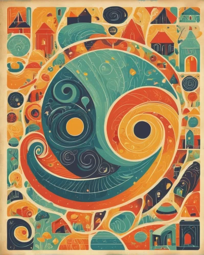 colorful spiral,nautilus,octopus vector graphic,mandala elephant,abstract retro,pachamama,donut illustration,mandala,cuthulu,paisley digital background,koi,dharma wheel,swirls,playmat,yinyang,mantra om,mandala illustrations,chameleon abstract,tribal,boho art,Illustration,Realistic Fantasy,Realistic Fantasy 44