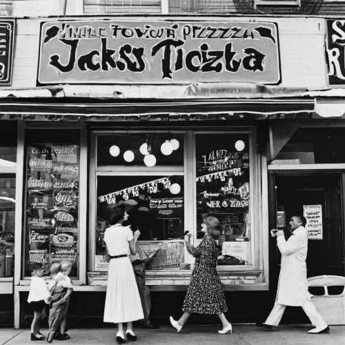 new york restaurant,vintage 1950s,1960's,storefront,1950s,fifties,1950's,jersey city,vintage photo,1955 montclair,pizzeria,jewish cuisine,50's style,pizza service,1940s,fifties records,fast food junky,soda shop,pizza supplier,store fronts,Photography,Black and white photography,Black and White Photography 06