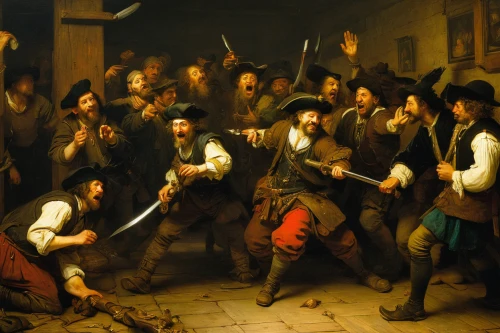 bruges fighters,the pied piper of hamelin,bougereau,a party,drinking party,danse macabre,portuguese galley,flemish,pied piper,drunkard,musicians,guy fawkes,shrovetide,the sale,assassination,assassins,the production of the beer,fraternity,fête,columbus day,Art,Classical Oil Painting,Classical Oil Painting 06