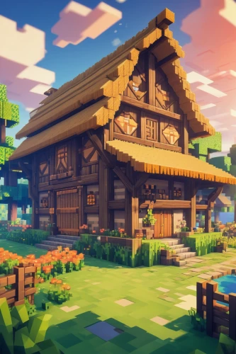 alpine village,wooden houses,log home,tavern,wooden house,traditional house,log cabin,farmstead,aurora village,summer cottage,farmhouse,half-timbered house,farm set,mountain village,wooden hut,home landscape,little house,farm house,half-timbered houses,farm hut,Illustration,Japanese style,Japanese Style 03