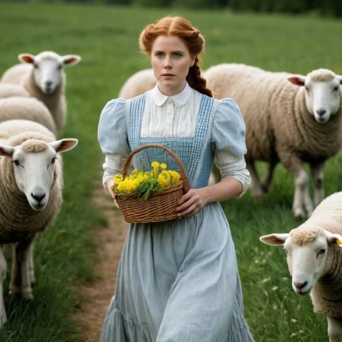 woman of straw,milkmaid,sound of music,amish,country dress,farm girl,flowers of the field,holding flowers,woolflowers,bornholmer margeriten,maureen o'hara - female,east-european shepherd,jessamine,girl in a historic way,way of the roses,marguerite,chamomile in wheat field,jane austen,old country roses,british actress,Photography,General,Natural
