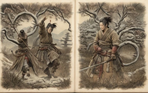 forest workers,guards of the canyon,hanging elves,elves,biblical narrative characters,bow and arrows,hand draw arrows,nomads,vikings,field archery,germanic tribes,3d archery,archery,pilgrims,druids,two wolves,swordsmen,shamanism,hunting scene,folk costumes,Game Scene Design,Game Scene Design,Japanese Martial Arts