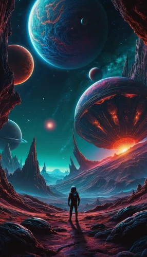 alien planet,alien world,space art,sci fiction illustration,planets,extraterrestrial life,planet alien sky,scene cosmic,planet,gas planet,planet eart,planetary system,universe,fire planet,the universe,lost in space,cosmos,science fiction,vast,exoplanet,Conceptual Art,Sci-Fi,Sci-Fi 05