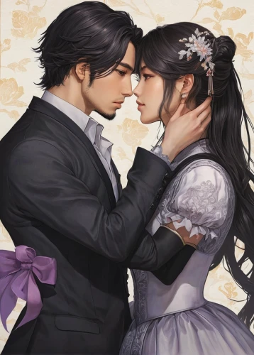 silver wedding,wedding couple,romantic portrait,bride and groom,prince and princess,kiss flowers,wedding photo,groom bride,wedding icons,wedding ceremony,romance novel,wedding,scent of roses,waltz,cheek kissing,groom,romantic rose,kissing,bridal,wedding invitation,Illustration,Japanese style,Japanese Style 18