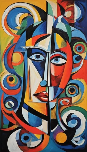 cubism,picasso,abstract painting,woman thinking,abstract artwork,abstract cartoon art,oil painting on canvas,woman's face,astonishment,italian painter,art painting,woman playing,mondrian,abstraction,meticulous painting,braque francais,woman face,abstract art,dualism,oil on canvas,Conceptual Art,Oil color,Oil Color 24