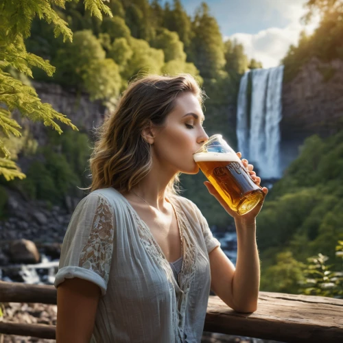 wasserfall,gluten-free beer,female alcoholism,kombucha,beer pitcher,woman drinking coffee,girl on the river,beer crown,idyllic,multnomah falls,sip,saxon switzerland,craft beer,bavarian swabia,ilse falls,glasses of beer,the blonde in the river,beer,brown waterfall,refreshment,Photography,General,Natural
