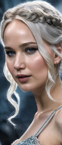 jennifer lawrence - female,katniss,elven,violet head elf,elsa,bordafjordur,celtic queen,ice queen,fantasy woman,elaeis,cgi,the blonde in the river,heroic fantasy,artificial hair integrations,rose png,pike,hairfinned silverfish,her,silvery,cullen skink,Photography,General,Natural