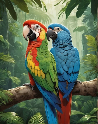 couple macaw,macaws of south america,macaws,parrot couple,macaws blue gold,blue macaws,tropical birds,parrots,blue and yellow macaw,fur-care parrots,macaw hyacinth,rare parrots,beautiful macaw,blue and gold macaw,macaw,blue macaw,passerine parrots,edible parrots,rainbow lorikeets,yellow-green parrots,Conceptual Art,Fantasy,Fantasy 23