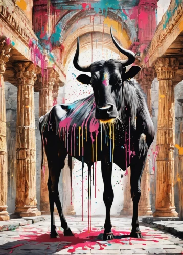 bullfight,holstein-beef,ruminant,bullfighting,zebu,tribal bull,oxen,ruminants,goatflower,minotaur,bull,taurus,livestock,oryx,cow icon,oxcart,galloway beef,matador,horns cow,omnivore,Conceptual Art,Graffiti Art,Graffiti Art 08