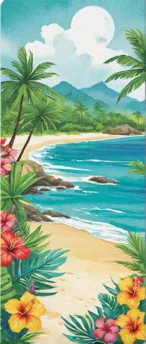 tropical floral background,beach landscape,tropical beach,beach scenery,beach background,tropical sea,coastal landscape,tropical island,dream beach,landscape background,tropics,summer background,background vector,ocean background,hawaii,caribbean beach,tropical bloom,an island far away landscape,seaside country,tropical digital paper,Illustration,Japanese style,Japanese Style 18