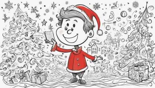 watercolor christmas background,christmas motif,st claus,claus,christmas paper,santa claus,christmas carols,santa claus at beach,north pole,elf,christmas messenger,christmas greetings,christmas snowy background,christmas carol,scared santa claus,christmas banner,christmasbackground,christmas greeting,christmas music,jingle bells,Illustration,Black and White,Black and White 05