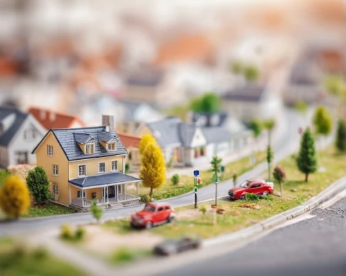 tilt shift,miniature house,row houses,row of houses,townscape,town planning,suburban,miniature cars,dolls houses,houses clipart,housing estate,townhouses,suburbs,miniature figures,model railway,blocks of houses,aurora village,residential area,new housing development,house sales,Unique,3D,Panoramic