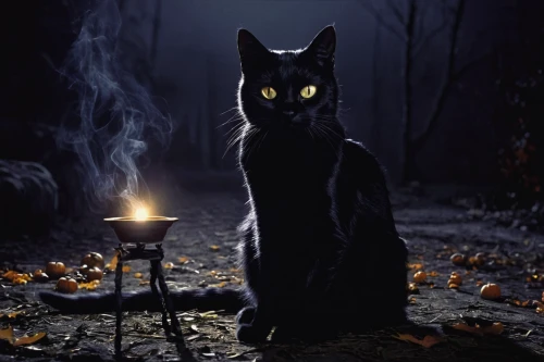 halloween cat,halloween black cat,black candle,candle wick,black cat,pet black,jiji the cat,halloween scene,halloween wallpaper,halloween background,russian blue cat,cat,halloween and horror,the cat,flickering flame,black magic,yellow eyes,cat image,the witch,russian blue,Photography,Black and white photography,Black and White Photography 11