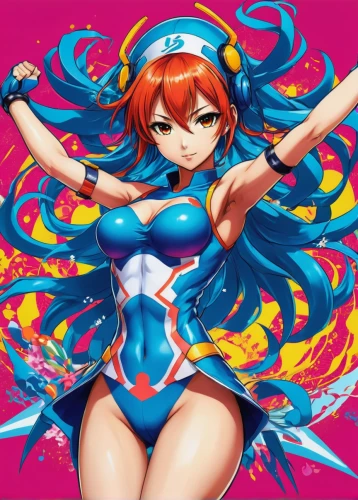 nami,vocaloid,red blue wallpaper,colorful daisy,cyan,phoenix,mikuru asahina,playmat,vector girl,magna,hatsune miku,kosmea,goddess of justice,colorful heart,candy island girl,colorful spiral,ganai,miku,anime 3d,vivid,Illustration,Japanese style,Japanese Style 04