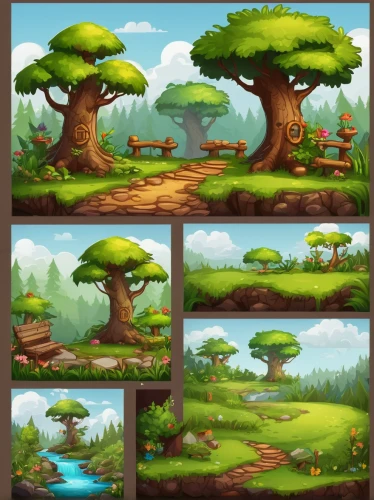 backgrounds,mushroom landscape,cartoon forest,backgrounds texture,mushroom island,forest background,cartoon video game background,elven forest,fairy forest,background vector,forests,druid grove,background texture,landscape background,tree grove,tree tops,forest tree,trees,tree mushroom,the forests,Conceptual Art,Daily,Daily 07