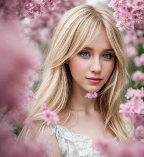 beautiful girl with flowers,girl in flowers,linden blossom,flower background,floral background,cherry blossom,lily-rose melody depp,spring background,blossom,kirch blossoms,pink cherry blossom,pink floral background,spring blossom,cherry blossoms,apricot blossom,cherry flower,blond girl,blossoms,springtime background,flowers png,Common,Common,Photography