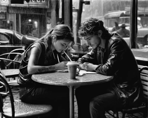 parisian coffee,paris cafe,vintage boy and girl,woman at cafe,street photography,young couple,the coffee shop,people reading newspaper,vintage man and woman,conversation,street cafe,women at cafe,coffee shop,before sunrise,coffee break,new york restaurant,people talking,courtship,readers,monochrome photography,Photography,Black and white photography,Black and White Photography 14