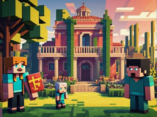 villagers,minecraft,cube background,colorful city,mansion,cinema 4d,3d render,blocks of houses,render,aurora village,family home,hero academy,knight village,real-estate,hacienda,cube house,builders,mexican creeper,blocks,escher village,Unique,Pixel,Pixel 03