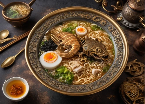 bars ramen in saigon,nabemono,mystic light food photography,japanese noodles,okinawa soba,noodle soup,udon noodles,singapore-style noodles,udon,thai northern noodle,soba noodles,makguksu,ramen in q1,asian soups,lamian,ramen,oyster vermicelli,naengmyeon,soto mie,yaki udon,Illustration,Realistic Fantasy,Realistic Fantasy 13