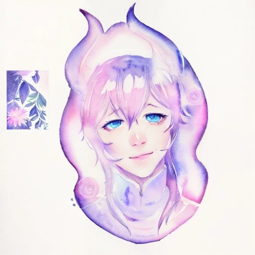 watercolor macaroon,watercolor wreath,zodiac sign libra,watercolor tea,amethyst,watercolor blue,luka,jellyfish,violet head elf,watercolor mermaid,eris,aura,watercolors,neptune,libra,water color,opal,precious lilac,violet,watercolor paper,Game&Anime,Manga Characters,Watercolor