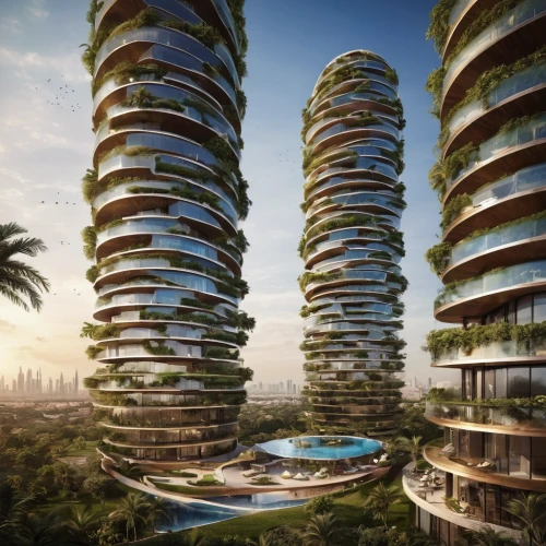 futuristic architecture,futuristic landscape,largest hotel in dubai,eco-construction,urban towers,skyscapers,tallest hotel dubai,artificial island,artificial islands,residential tower,condominium,eco hotel,jumeirah,hotel barcelona city and coast,dubai,sky apartment,mixed-use,urban design,urban development,floating islands,Photography,General,Natural